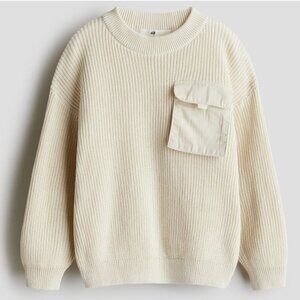 H&M Flap-Pocket Sweater size 4-6 Y